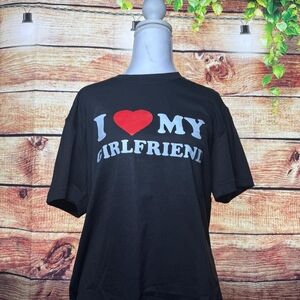 Black 'I Love My Girlfriend' T-Shirt